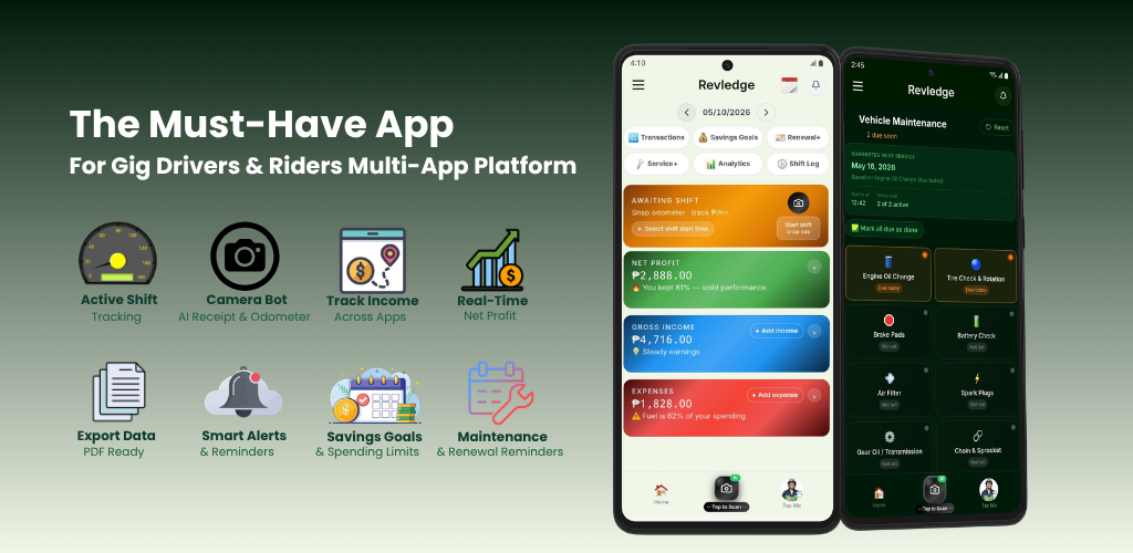 Revledge — the must-have app for gig drivers and riders